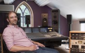 Stuart Jones in the control room at Woodworm Studios